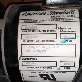 PUUF22198 | PUUFS22098 American Standard Whirlpool Pump