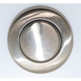 Gruber Hydro Pneumatic Button and Bezel Brushed Nickel Metal TK1400