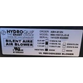 ABH-612N0 Hydroquip Silent Aire Blower